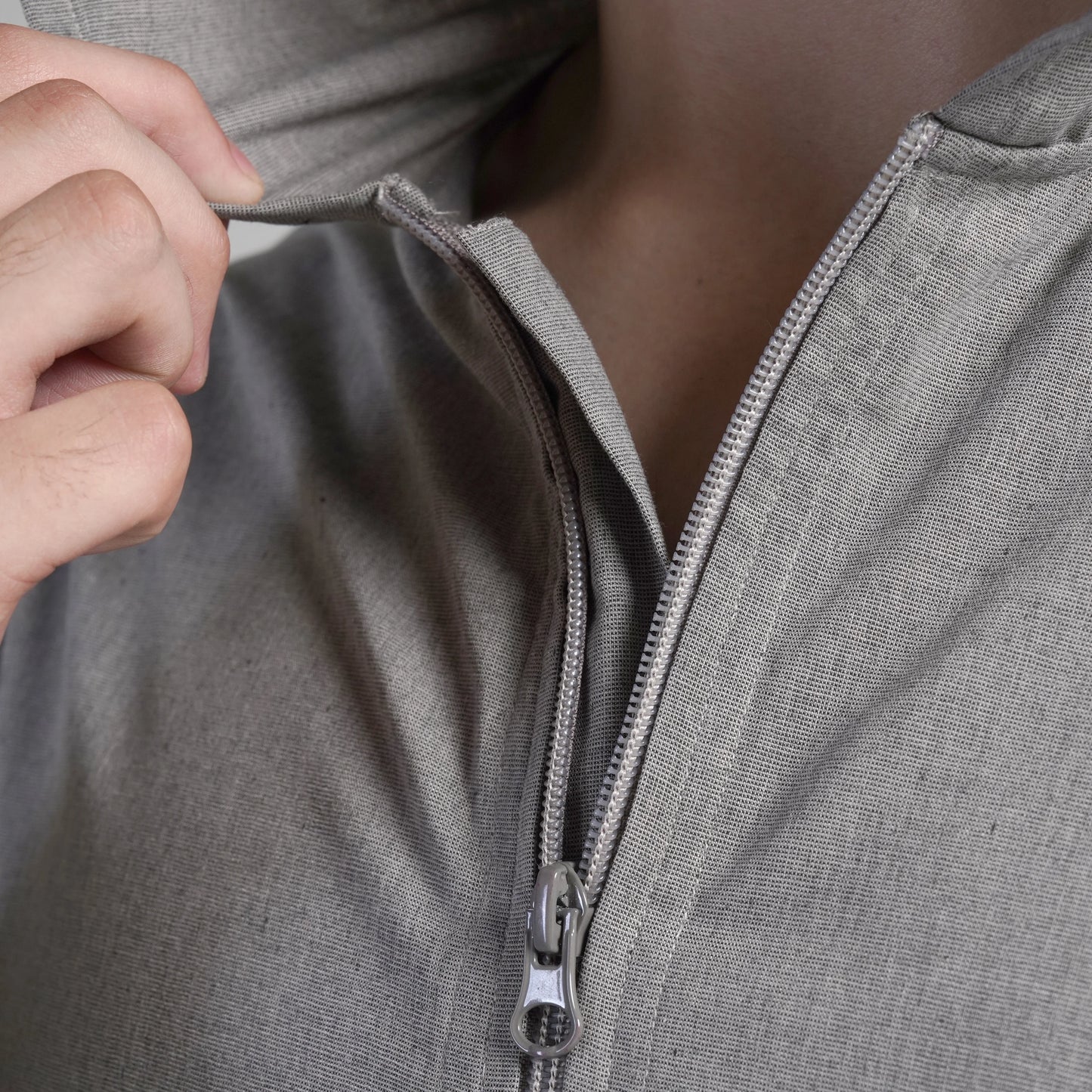 Steel Contemporary Kurta Hoodie Suit