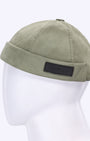 Suede Docker Caps - Olive Green
