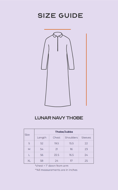 Lunar Navy Thobe