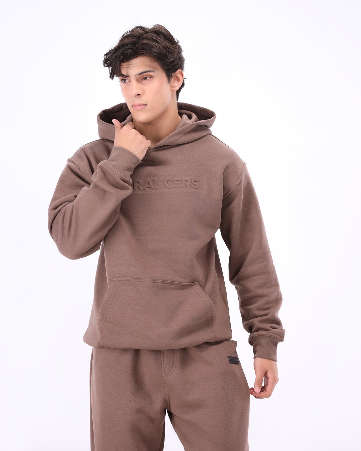 Strangers Hoodie - Sand Brown