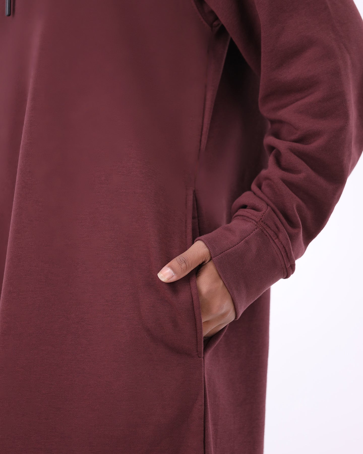 Thobe Flow Hoodie - Plum Red