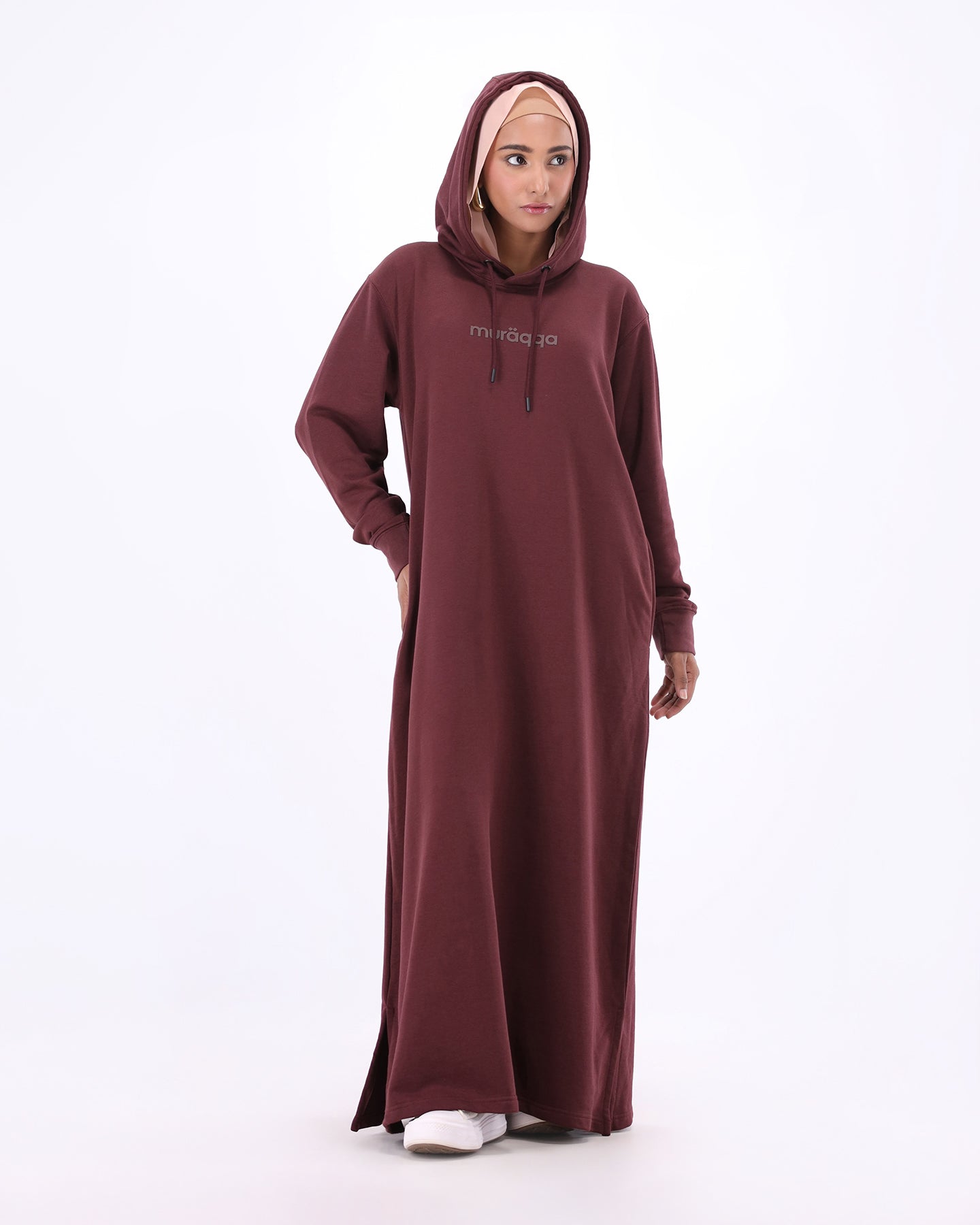Thobe Flow Hoodie - Plum Red