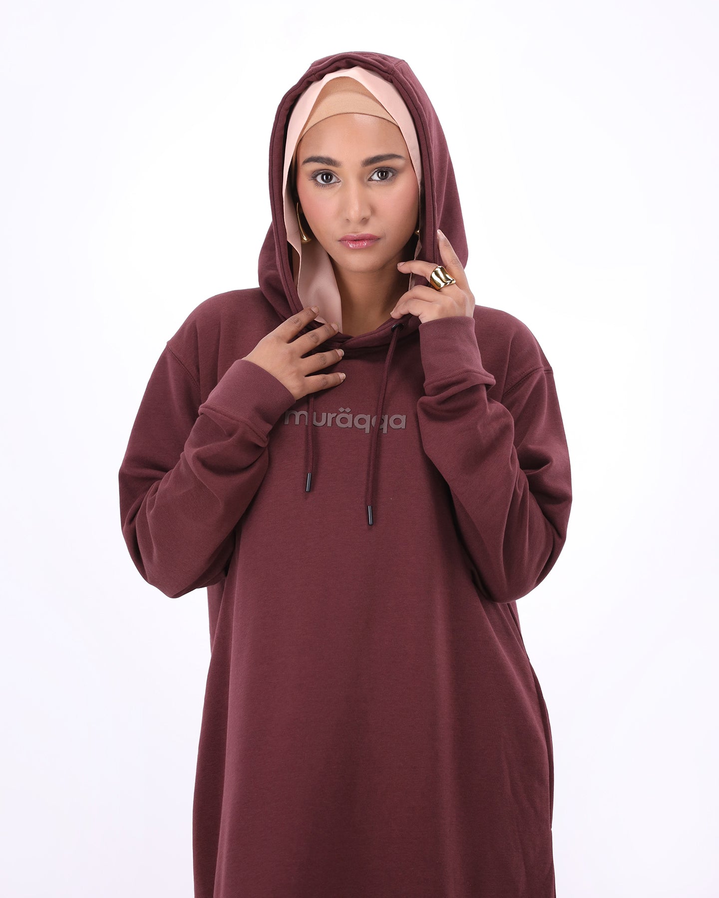 Thobe Flow Hoodie - Plum Red