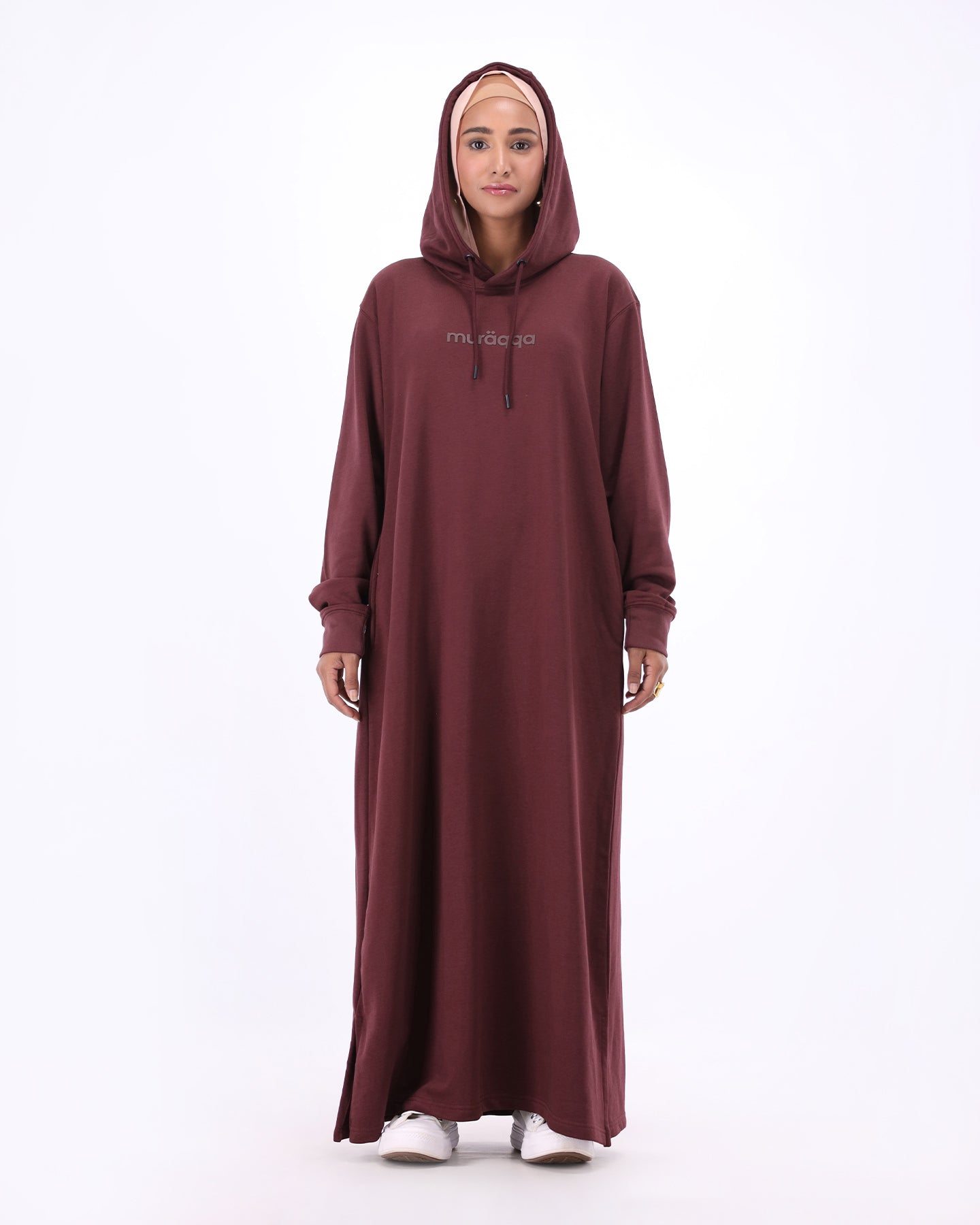 Thobe Flow Hoodie - Plum Red