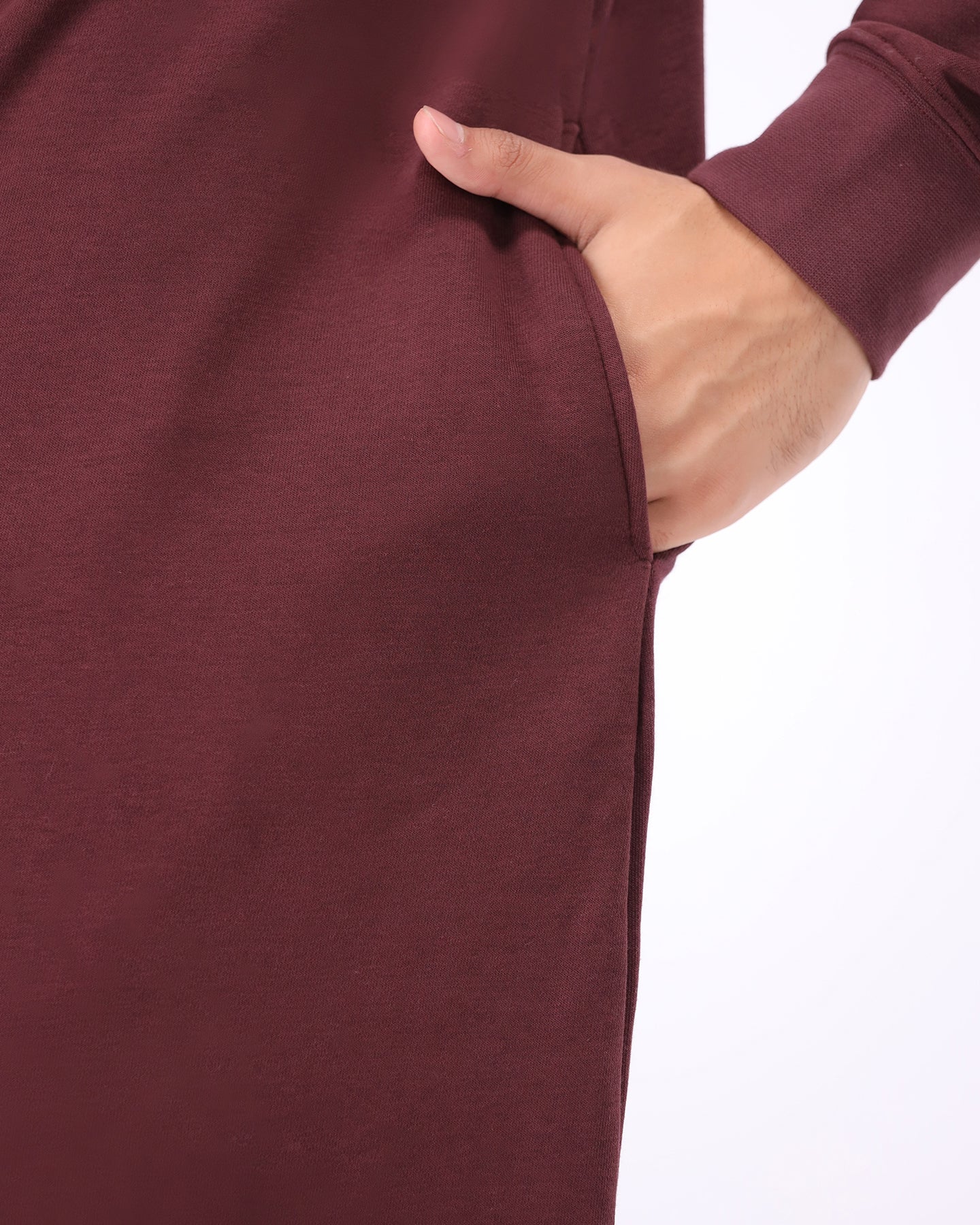 Thobe Flow Hoodie - Plum Red