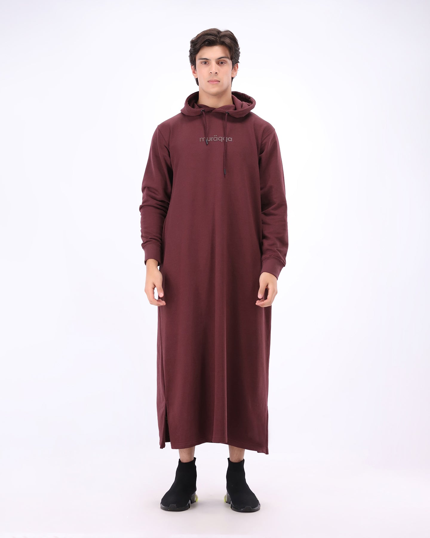 Thobe Flow Hoodie - Plum Red