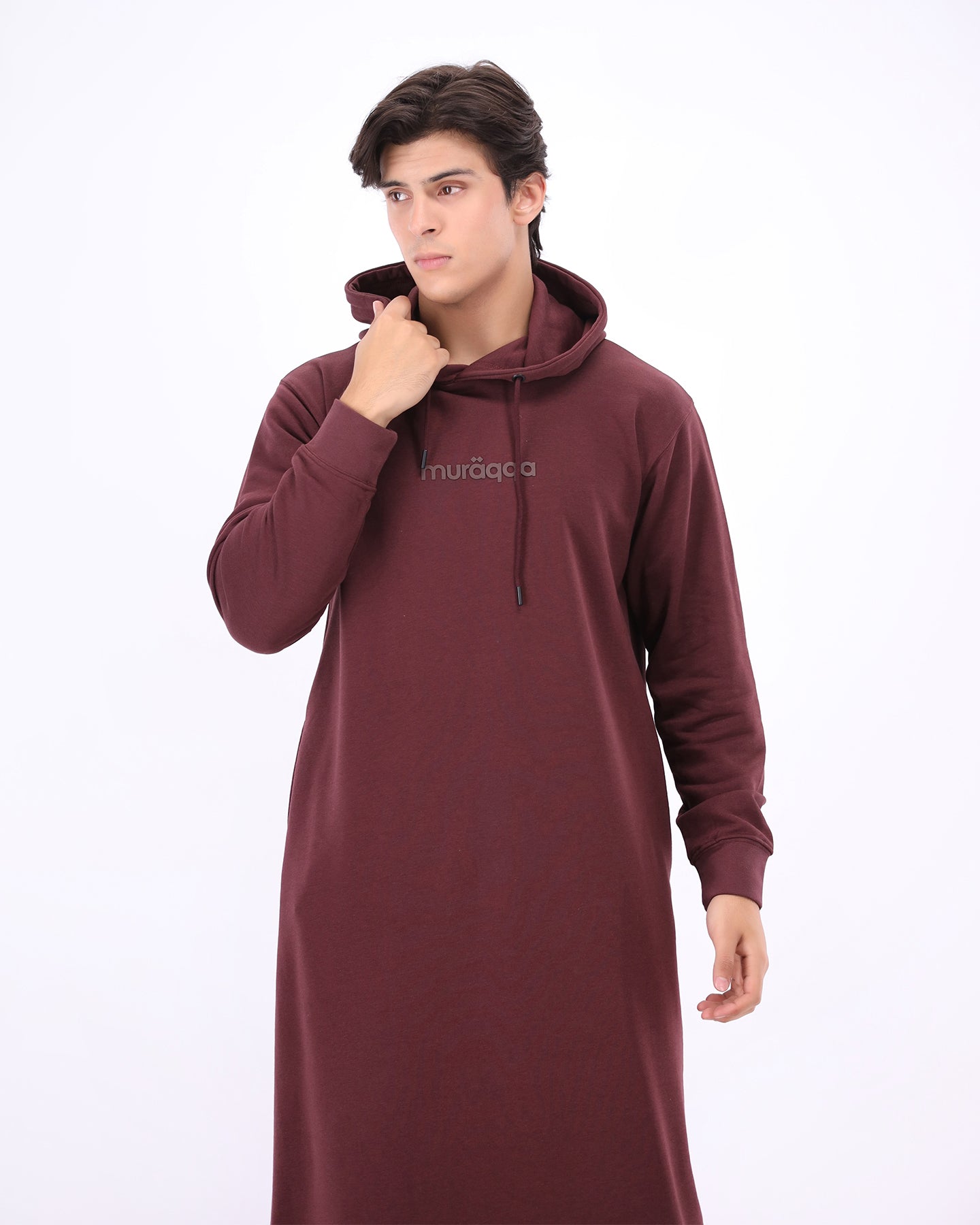 Thobe Flow Hoodie - Plum Red