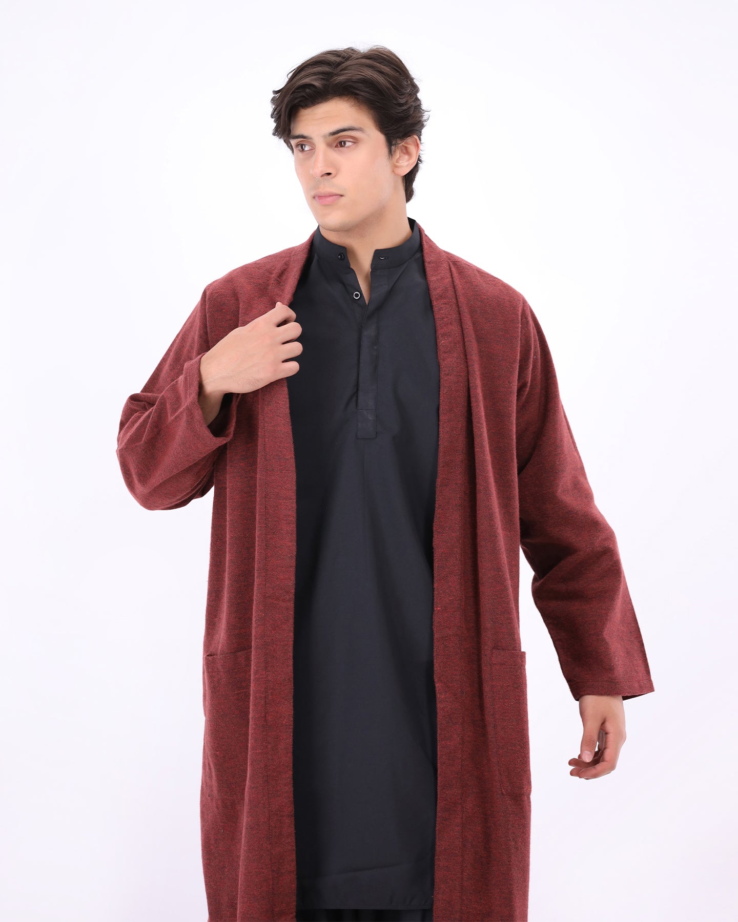 Wanderer Drape - Maroon
