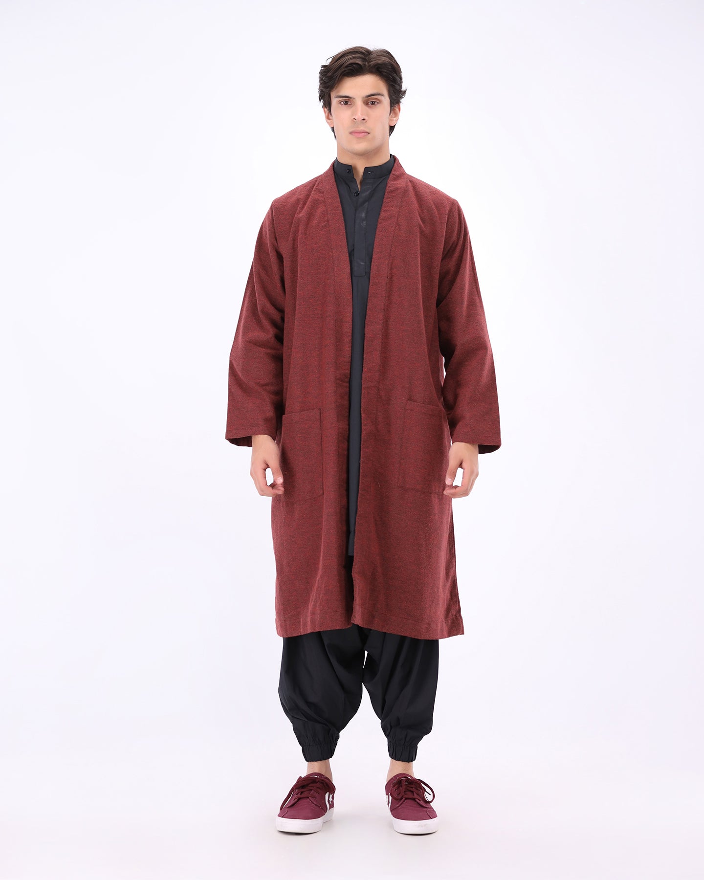 Wanderer Drape - Maroon