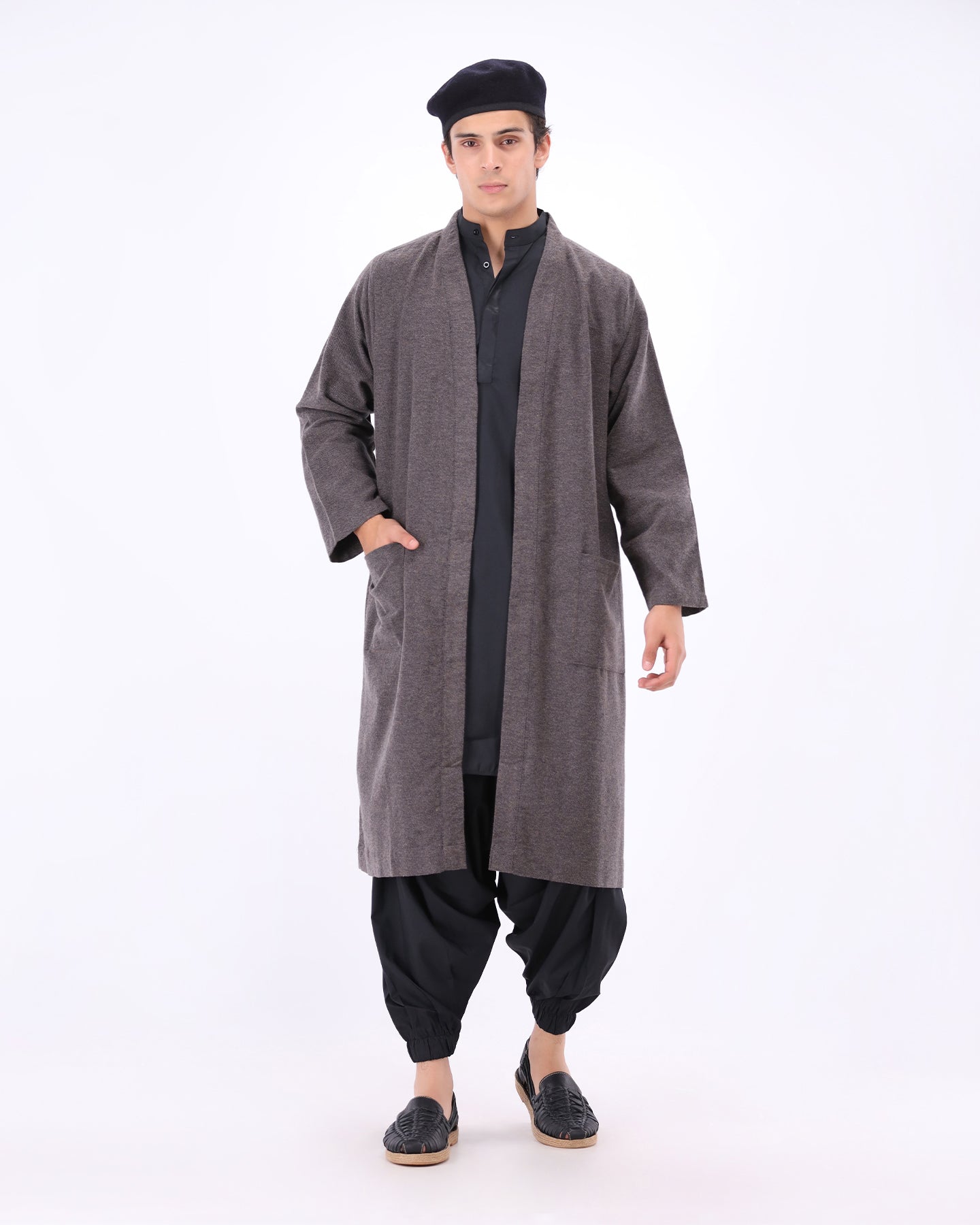 Wanderer Drape - Charcoal Grey