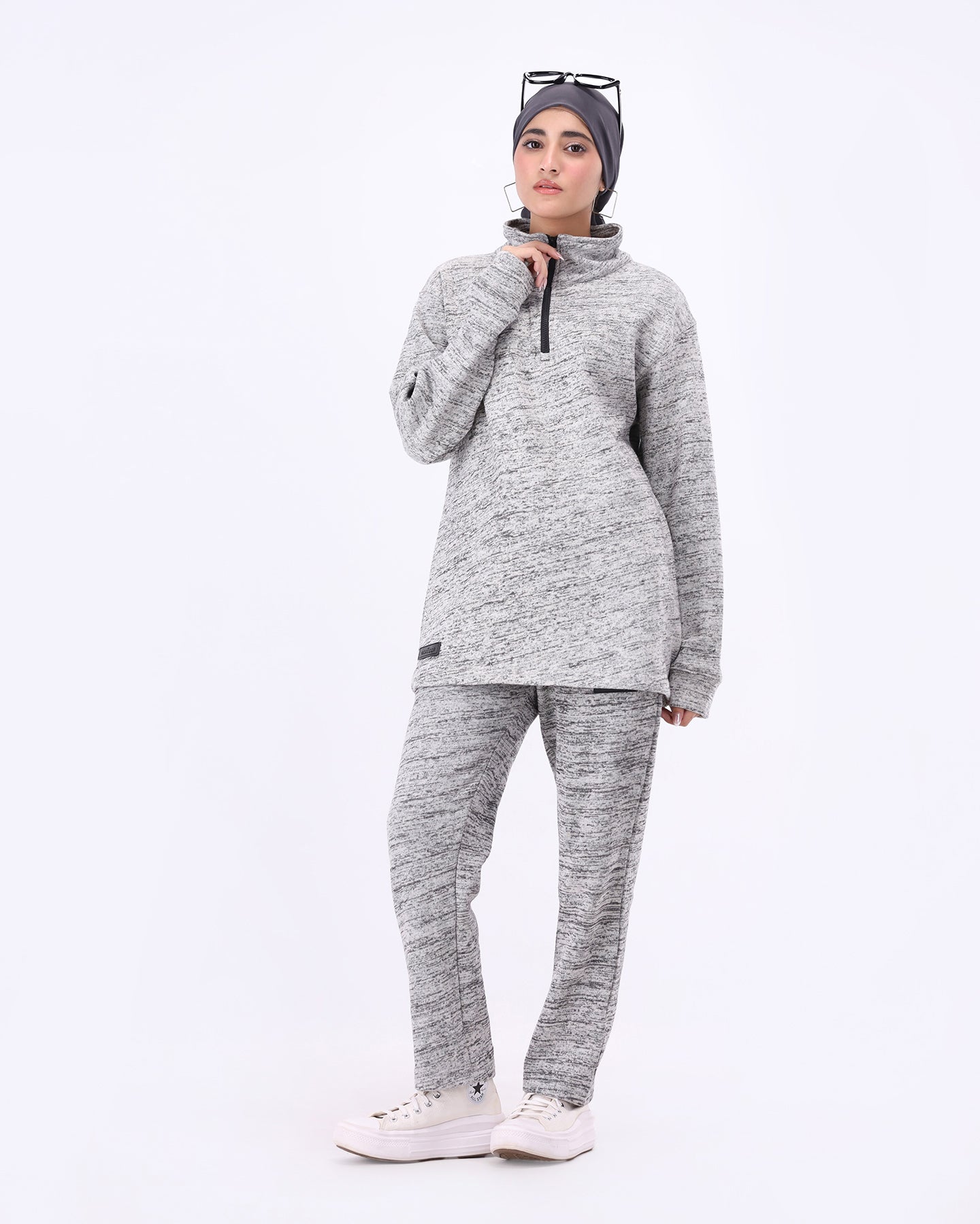 Milano Mock Neck Shirt - White