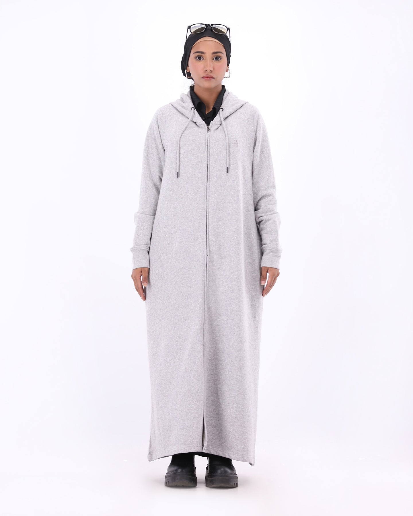 Halo Zipper - Heather Grey